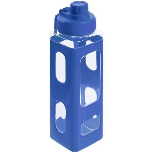 Бутылка для воды Square Fair, синяя фото 3