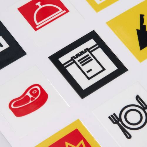 Стикерпак UV-DTF Industry, кафе фото 3