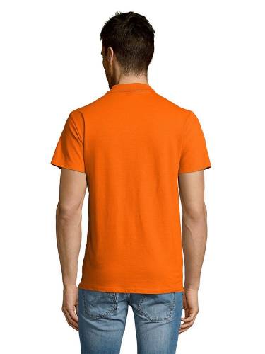 Рубашка поло мужская Summer 170, оранжевая фото 7