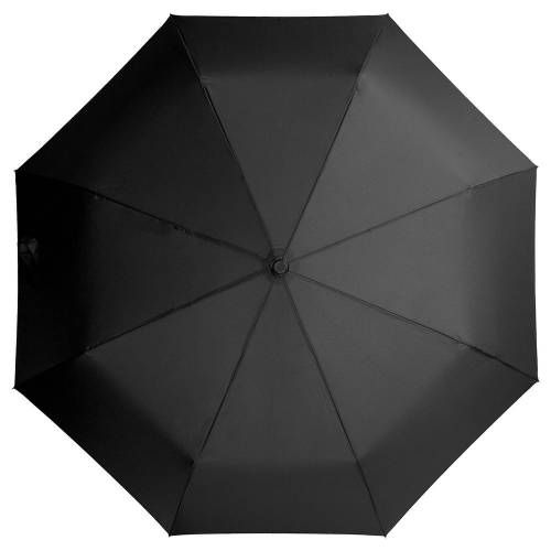 Зонт складной Comfort, черный фото 3