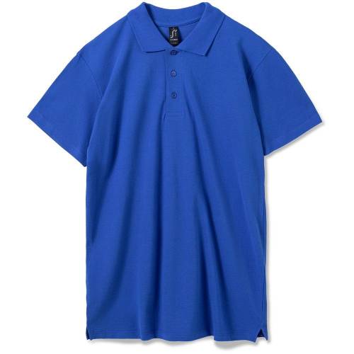 Рубашка поло мужская Summer 170, ярко-синяя (royal) фото 2