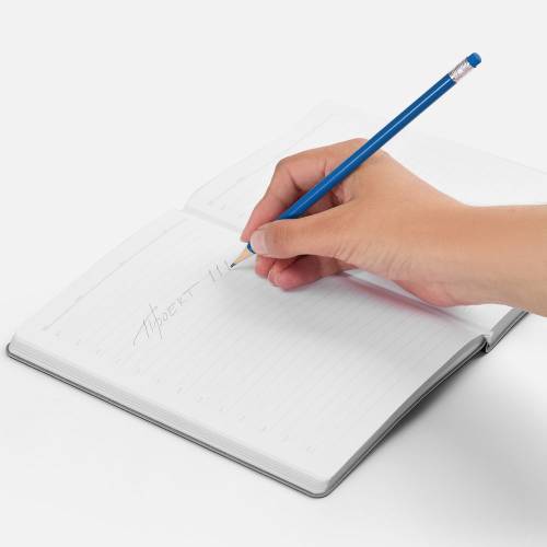 Карандаш простой Hand Friend с ластиком, синий фото 3 Карандаш простой Hand Friend с ластиком, синий фото 3