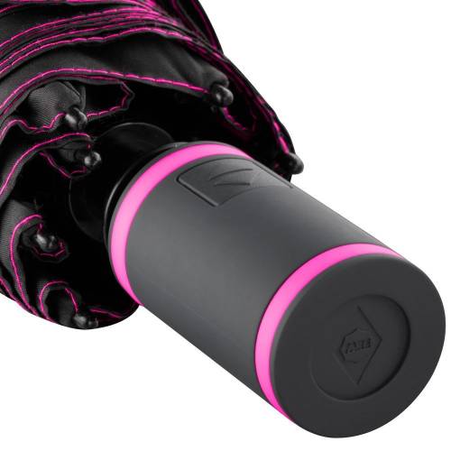 Зонт складной AOC Mini с цветными спицами, розовый фото 7