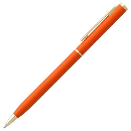 Ручка шариковая Hotel Gold, ver.2, матовая оранжевая фото 4