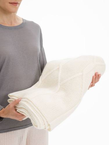 Плед Curve Verve, молочно-белый фото 7 Плед Curve Verve, молочно-белый фото 7