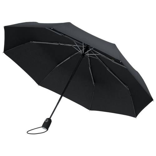 Зонт складной AOC, черный фото 3
