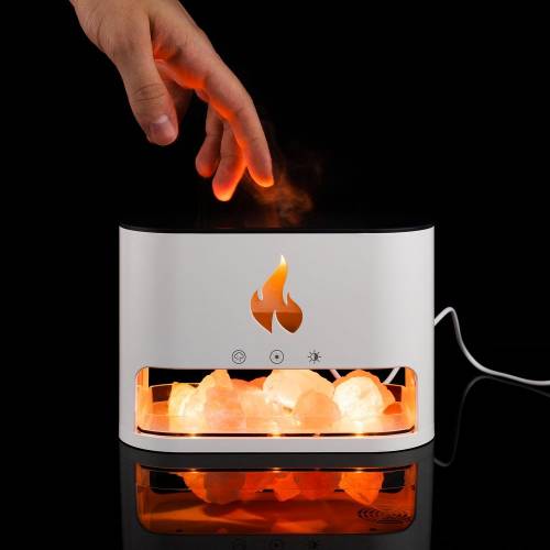 Увлажнитель-ароматизатор Fusion Blaze с имитацией пламени, белый фото 14