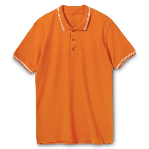 Рубашка поло Virma Stripes, оранжевая фото 2