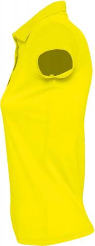 Рубашка поло женская Prescott Women 170, желтая (лимонная) фото 4
