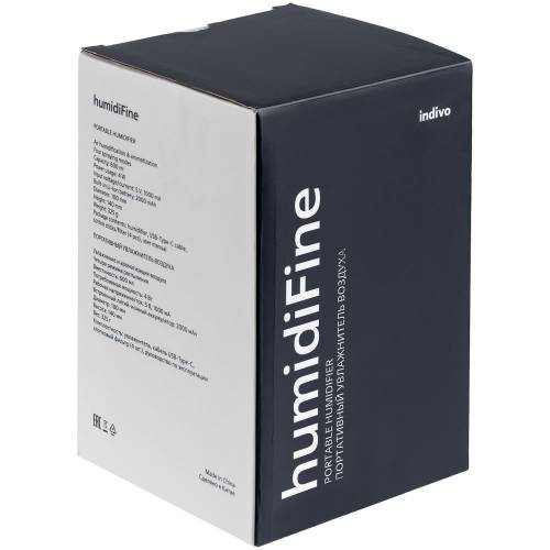 Переносной увлажнитель-ароматизатор humidiFine, белый фото 3