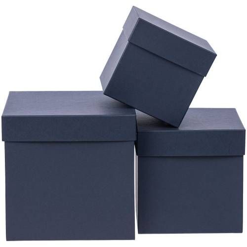 Коробка Cube, L, синяя фото 5