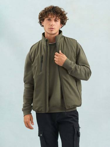 Жилет софтшелл унисекс Falcon BW, темный хаки фото 5