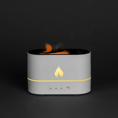 Увлажнитель-ароматизатор с имитацией пламени Fuego, белый фото 2