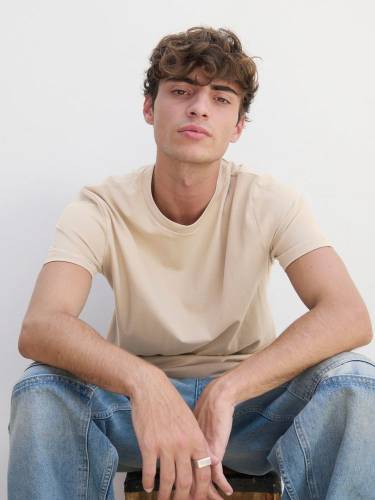 Футболка унисекс Legend, темно-синяя с молочно-белым фото 6