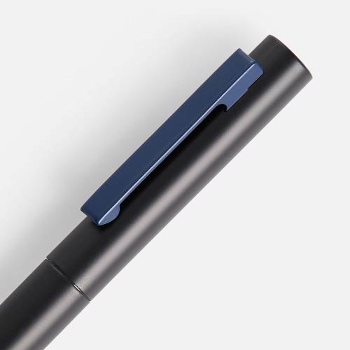 Ручка шариковая Inkolor, черная с темно-синим фото 4