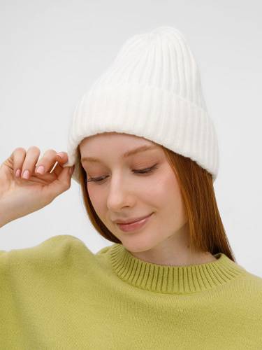 Шапка Laconi, молочно-белая фото 5 Шапка Laconi, молочно-белая фото 5