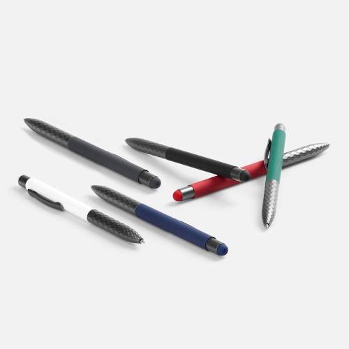 Ручка шариковая Digit Soft Touch со стилусом, красная фото 6 Ручка шариковая Digit Soft Touch со стилусом, красная фото 6