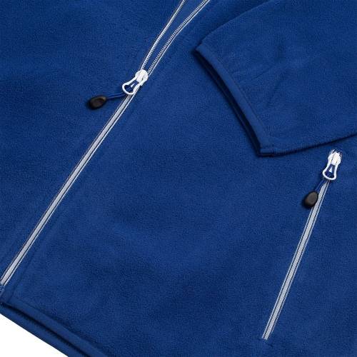 Куртка флисовая мужская Twohand, синяя фото 4