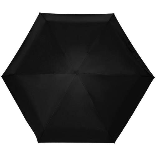 Зонт складной Color Action, в кейсе, черный фото 5