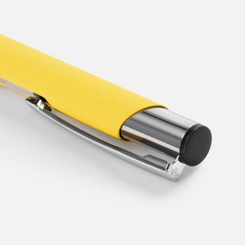 Ручка шариковая Keskus Soft Touch, желтая фото 4 Ручка шариковая Keskus Soft Touch, желтая фото 4