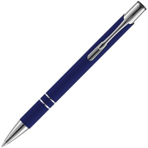 Ручка шариковая Keskus Soft Touch, темно-синяя фото 4