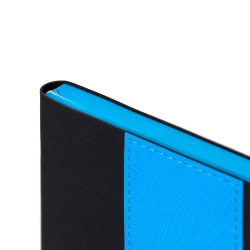 Ежедневник Bookmark, недатированный, черный с голубым фото 7