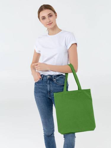 Холщовая сумка Avoska, ярко-зеленая фото 6