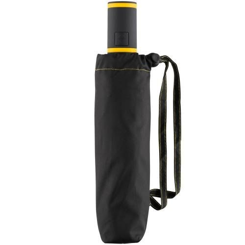 Зонт складной AOC Mini с цветными спицами, желтый фото 3