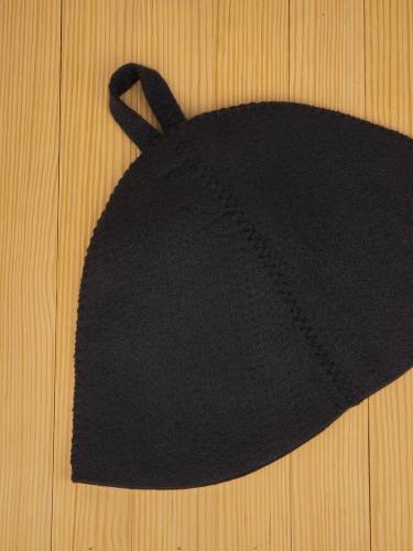 Банная шапка Heat Off, черная фото 4 Банная шапка Heat Off, черная фото 4