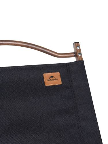 Стул MW02 складной, черный, темное дерево фото 6