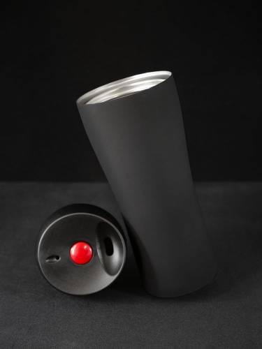 Термостакан Solingen, вакуумный, герметичный, черный фото 6