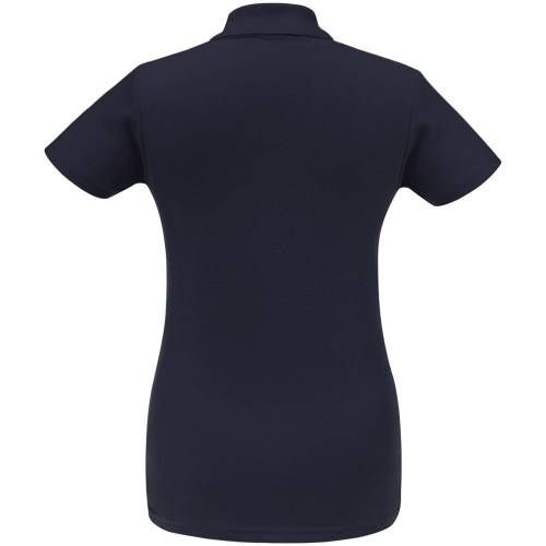 Рубашка поло женская ID.001 темно-синяя фото 3