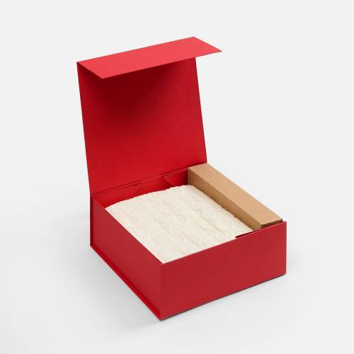 Коробка складная Quadra Fold, красная фото 5 Коробка складная Quadra Fold, красная фото 5