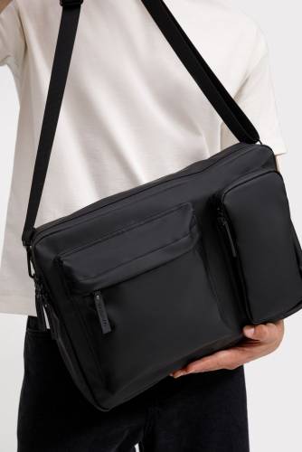 Сумка для ноутбука Traffic, черная фото 9 Сумка для ноутбука Traffic, черная фото 9