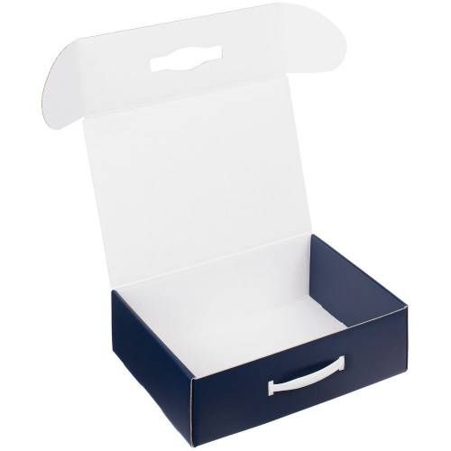 Коробка Matter Light, синяя, с белой ручкой фото 3