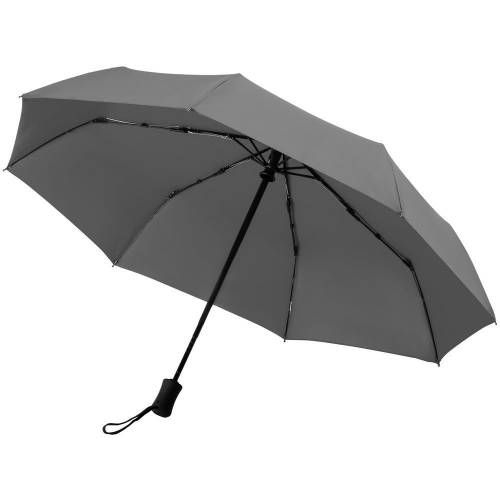 Зонт складной Monsoon, серый фото 3