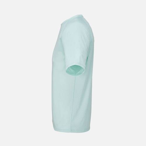 Футболка спортивная унисекс Vortex, зелено-голубая фото 4