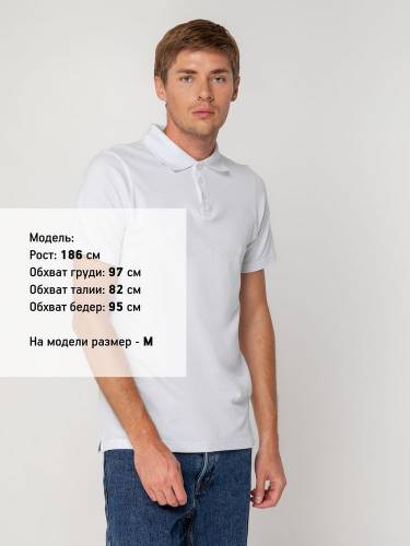 Рубашка поло мужская Virma Light, белая фото 6