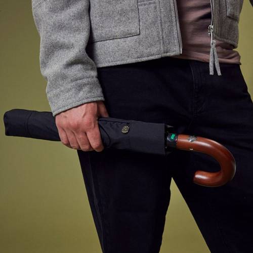 Зонт складной Magnum Auto, черный фото 8