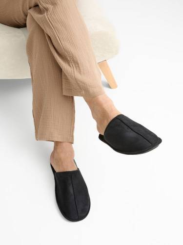 Тапочки домашние Norridge, черные фото 8