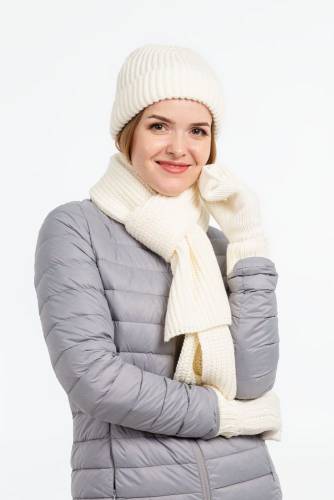 Шарф Nordkapp, белый (молочный) фото 7