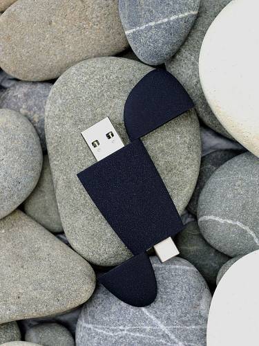 Флешка Pebble Type-C, USB 3.0, черная, 16 Гб фото 7