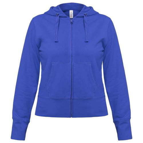 Толстовка женская Hooded Full Zip ярко-синяя фото 2