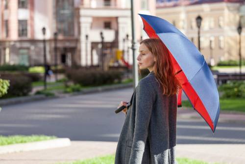 Зонт наоборот Style, трость, черный фото 9