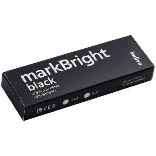 Флешка markBright Black с синей подсветкой, 32 Гб фото 9