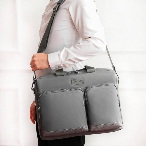 Сумка для ноутбука L255, темно-серая фото 19 Сумка для ноутбука L255, темно-серая фото 19