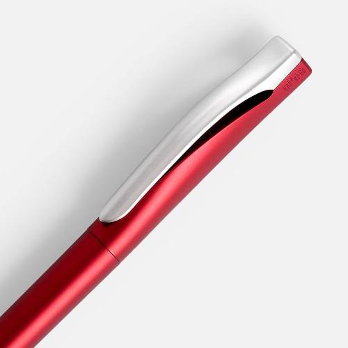Ручка шариковая Pin Silver, красный металлик фото 4