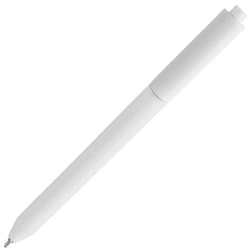 Ручка шариковая Pigra P03 Mat, белая фото 3