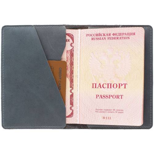 Обложка для паспорта inStream, серая фото 7