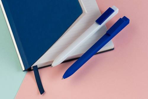 Ручка шариковая Swiper SQ, белая с синим фото 7